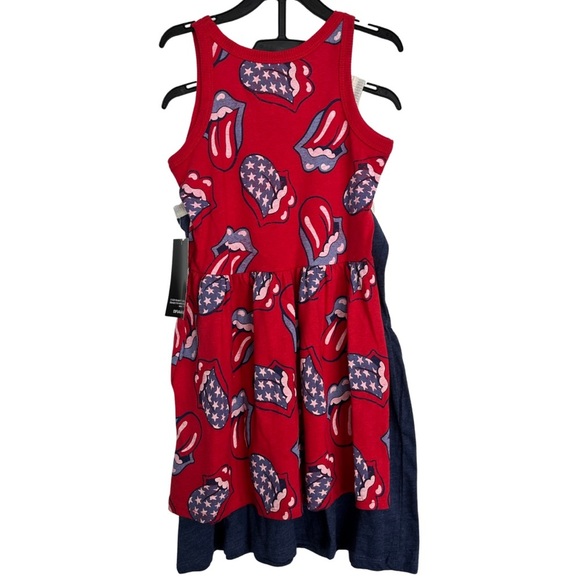 The Rolling Stones Blue & Red Dress SZ 6/6X 
Casual Summer Picnic 2 Dresses NWT - Picture 7 of 7